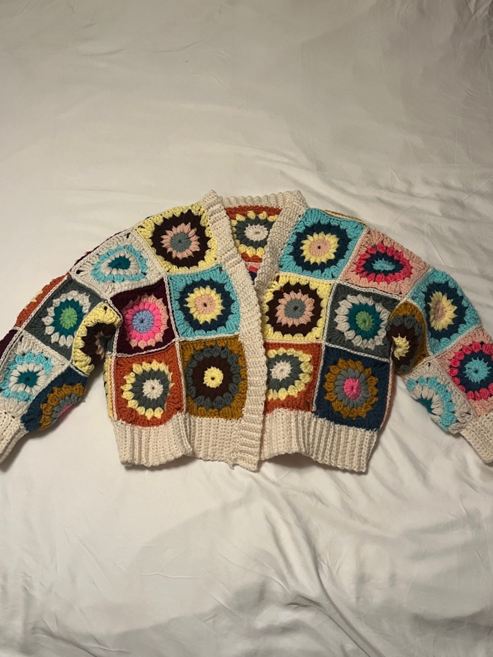 HANDMADE Granny Square Cardigan